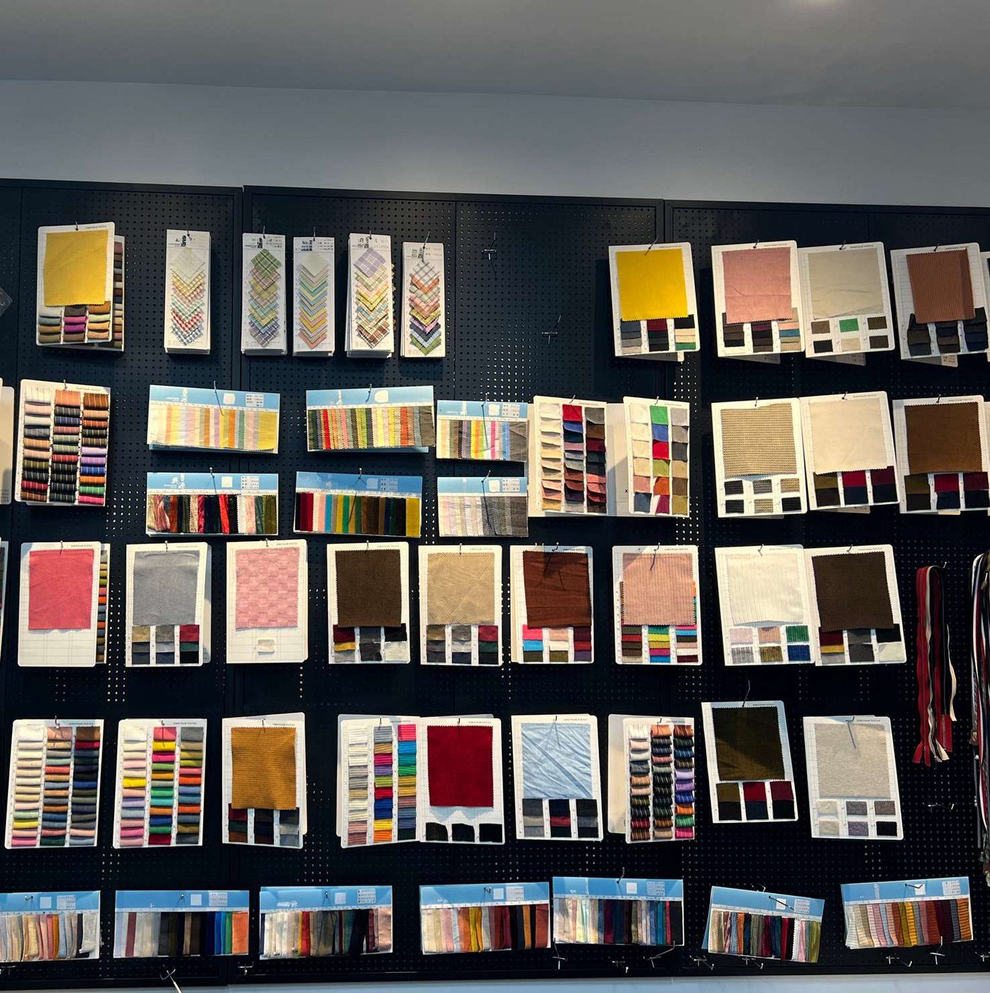 Fabric swatch library with hundreds of colorways